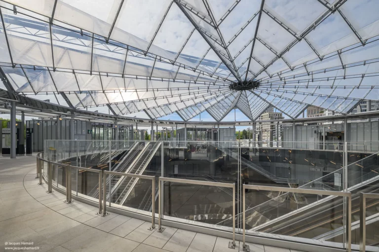 Reflets inox station Gustave Roussy — Grand Paris Express — Jacques Hamard
