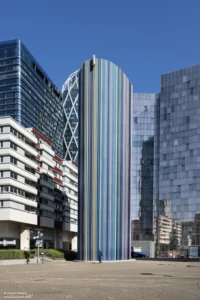 Tours La Défense — verticalité et transparence — Jacques Hamard photographe Paris